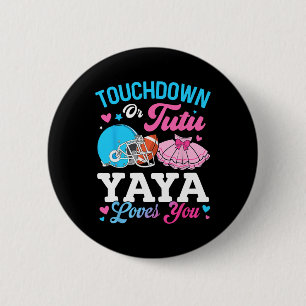 タッチダウンかチュチュか Yaya Loves You 性別発表 ファム 缶バッジ