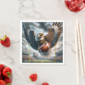 タッチダウンで得点するハゲのワシ スタンダードカクテルナプキン (インサイチュ)