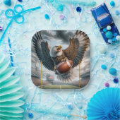 タッチダウンで得点するハゲのワシ ペーパープレート (パーティー)