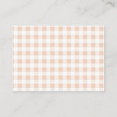 タッチダウンと小さな足指ベビーシャワーおむつラッフル エンクロージャーカード (裏面)