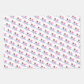 タッチダウンまたはトゥタスピンクブルーのジェンダーリビールパーティー ラッピングペーパーシート (正面)