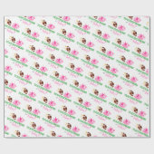 タッチダウンまたはTutusジェンダーの表示パーティー ラッピングペーパー (フラット)