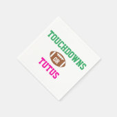 タッチダウンまたはTutusジェンダーの表示 スタンダードカクテルナプキン (角)