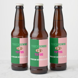 タッチダウンまたはTutusジェンダーの表示 ビールラベル