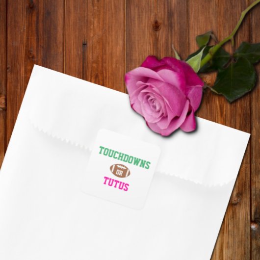 タッチダウンまたはTutusジェンダーの表示 ラウンドシール