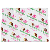 タッチダウンまたはTutusジェンダーの表示 ラージペーパーバッグ (正面)