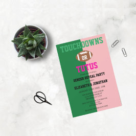 タッチダウンまたはTutusジェンダーの表示 招待状