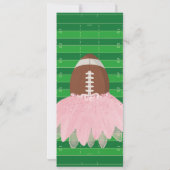 タッチダウンまたはTutus Gender Revealチケット 招待状 (裏面)