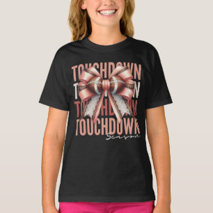タッチダウンコケット弓サッカーシーズン Tシャツ
