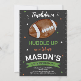 タッチダウンサッカー誕生日 招待状
