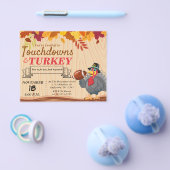 タッチダウンズとトルコ感謝祭招待状 チラシ (シングル)