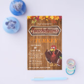 タッチダウンズとトルコ感謝祭招待状 チラシ (シングル)