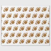 タッチダウンタイムフットボール ラッピングペーパー (フラット)