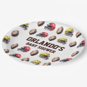 タッチダウンテーブル紙プレートサッカーテーマパーティー ペーパープレート (アングル)