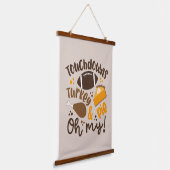 タッチダウントルコ&パイ | おお 吊り下げ型タペストリー (傾斜あり)
