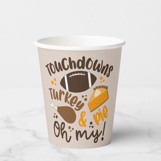 タッチダウントルコ&パイ | おお 紙コップ (正面)