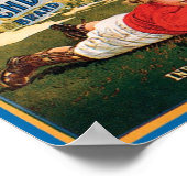 タッチダウンブランドヴィンテージクレートラベル ポスター (角)