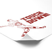 タッチダウンホームラン野球フットボール フォトプリント            (角)