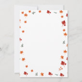 タッチダウン小さな足指サッカーカップル赤ちゃんシャワー 招待状 (裏面)