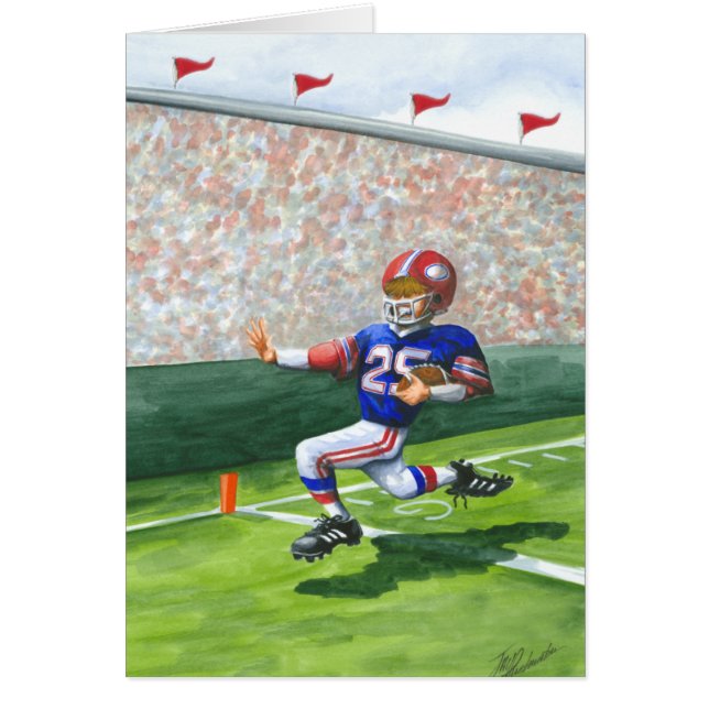 タッチダウン用のゴールラインの交差 (正面)