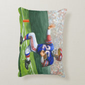 タッチダウン用のゴールラインの交差 アクセントクッション (裏面(縦))