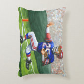 タッチダウン用のゴールラインの交差 アクセントクッション (正面(垂直))