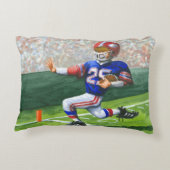 タッチダウン用のゴールラインの交差 アクセントクッション (裏面)