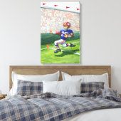 タッチダウン用のゴールラインの交差 キャンバスプリント (インサイチュ (寝室))