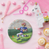 タッチダウン用のゴールラインの交差 ペーパープレート (パーティー)