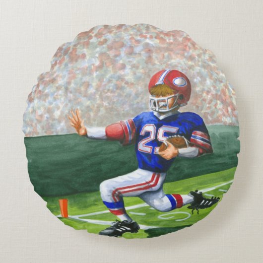 タッチダウン用のゴールラインの交差 ラウンドクッション (正面)