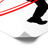 タッチダウン野球おもしろいポスター ポスター (角)