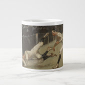 タッチダウン、エールとプリンストン、感謝祭 ジャンボコーヒーマグカップ (正面)