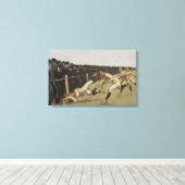 タッチダウン、エール対プリンストン、感謝祭の日、 キャンバスプリント (インサイチュ (ウッドフロア))