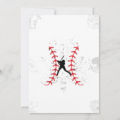 タッチダウン フットボール バースデーパーティー 招待状 (裏面)