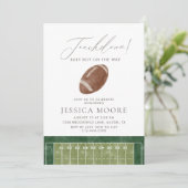 タッチダウン！ベイビーボーイがやってくる！フットボールベイビーシャワー 招待状 (スタンド正面)