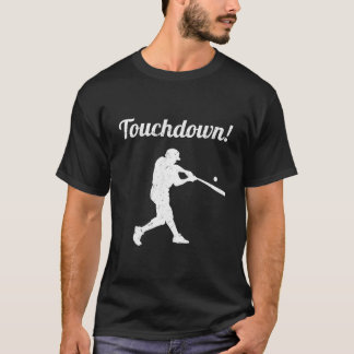 タッチダウン・ベースボール選手 Tシャツ