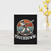 タッチダウン ホームラーン スポーツ ミックスアップ フットボール 野球 カード (黄色い花)