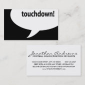 タッチダウン！ 名刺 (正面/裏面)