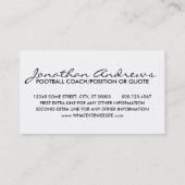 タッチダウン！ 名刺 (裏面)