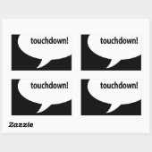 タッチダウン！ 長方形シール (シート)