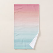 タッチ用水彩抽象芸術ビーチ夢1 バスタオルセット (ハンドタオル)