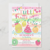 タッティフルッティパーティの招待状フルーツ招待状 招待状 (正面)