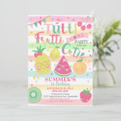 タッティフルッティパーティの招待状フルーツ招待状 招待状 (スタンド正面)