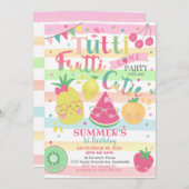 タッティフルッティパーティの招待状フルーツ招待状 招待状 (正面/裏面)