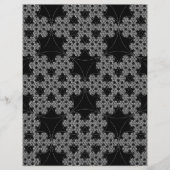タッティングのフラクタルパターン雪片クロシェ (正面)