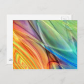 タッティ数々のが制作したカラー抽象芸術No.52 ポストカード (正面/裏面)