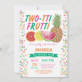 タッティ·フルッティ誕生日パーティーの招待2日目 招待状 (正面)