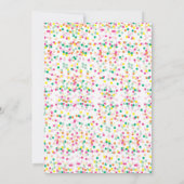 タッティ·フルッティ誕生日パーティーの招待2日目 招待状 (裏面)