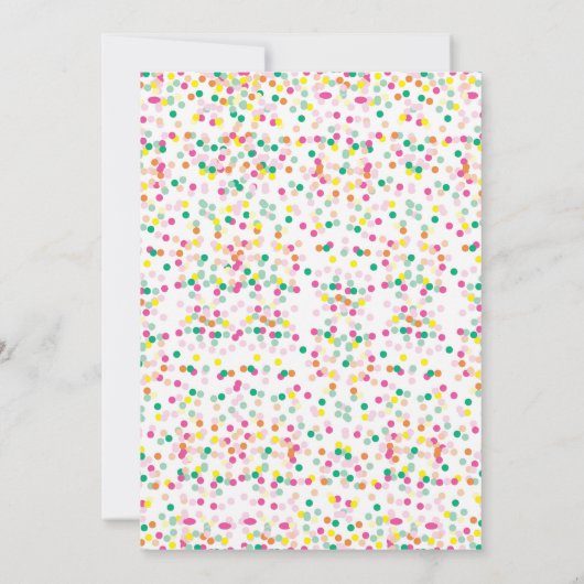 タッティ·フルッティ誕生日パーティーの招待2日目 招待状 (裏面)