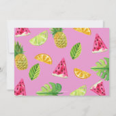 タッティ·フルッティ-フルーツ誕生日パーティーの招待 招待状 (裏面)